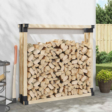 Vidaxl houtstapel steun 4 st antraciet 34 x 10 x 15 cm staal