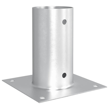 Vidaxl ronde grondanker 12 st zilver 15 x 15 x 15 cm metaal