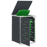 Vidaxl containerombouw for 1 bin 240l antracietkleurig