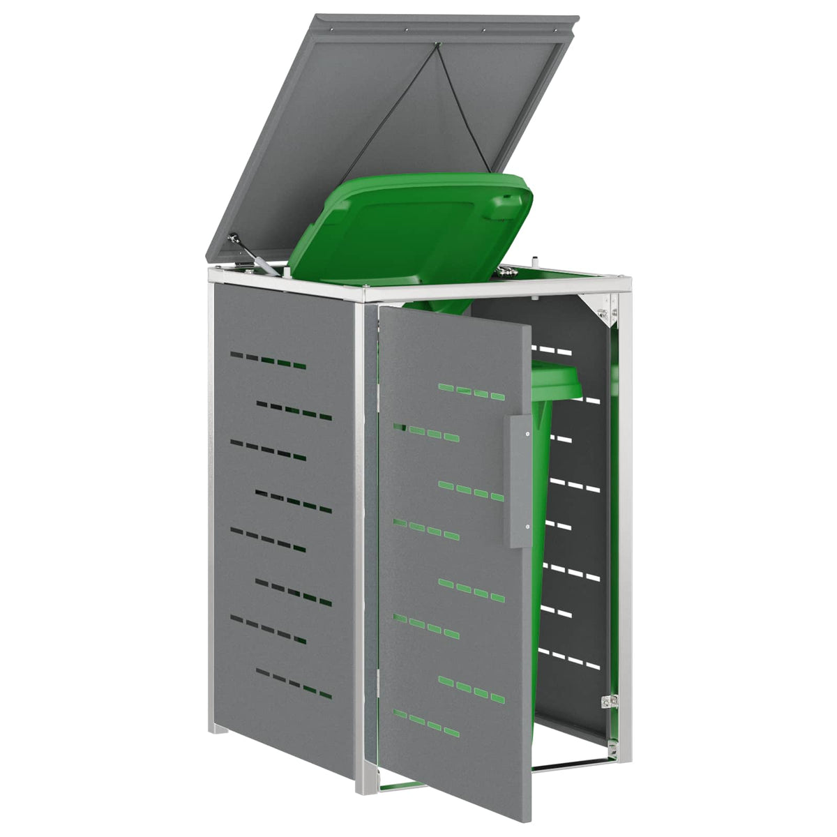 Vidaxl containerombouw voor 1 bak 240l grijs
