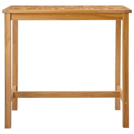 Vidaxl bartafel naturel 110 x 60 x 105 cm massief teakhout