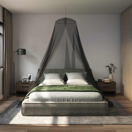 Vidaxl klamboe voor bed 156 mesh zwart ⌀56 x 220 cm polyester