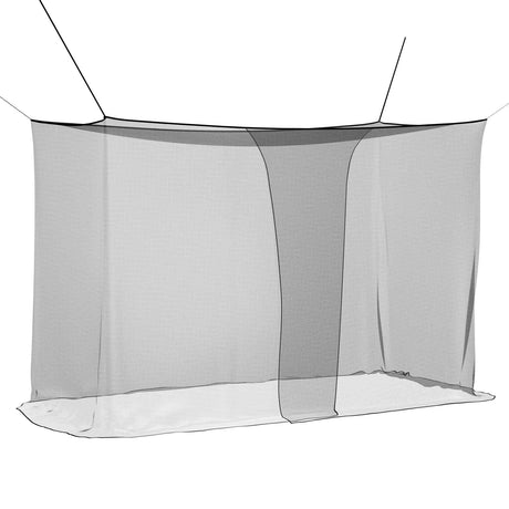 Vidaxl klamboe voor bed 3 st 156 mesh zwart 220 x 120 x 150 cm