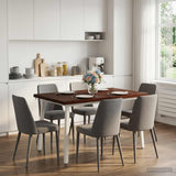 Vidaxl 120 x 70 x 75 cm massief acaciahout donkerbruin en wit