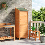 Vidaxl tuinschuur met dak bruin 59 x 56 x 176 cm massief vurenhout