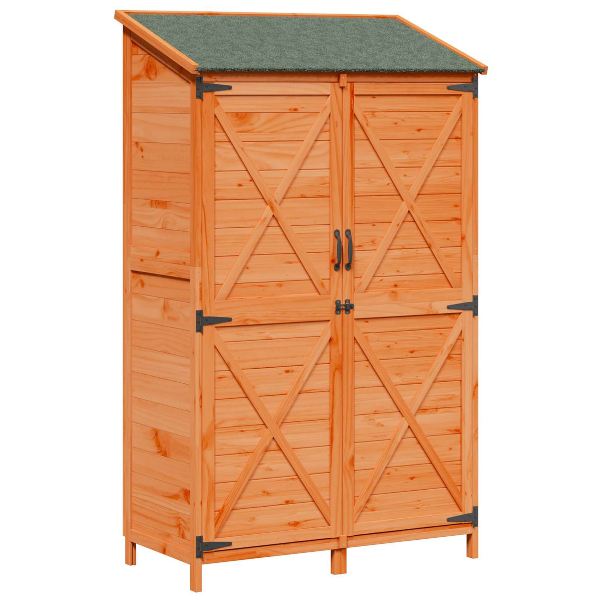 Vidaxl tuinschuur bruin 106 x 56 x 176,5 cm massief vurenhout