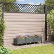 Vidaxl tuinschaal met wielen lichtgrijs 120 x 40 x 33 cm pp