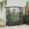 Vidaxl verhoogd bed met klimrek en wielen bruin 169 x 40 x 129 cm pp