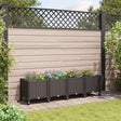 Vidaxl tuinschaal met wielen bruin 160 x 40 x 44 cm pp