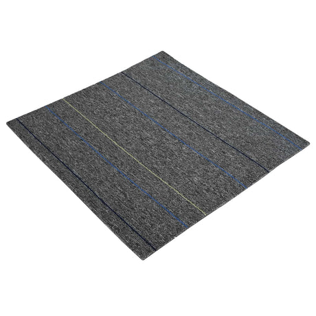 Vidaxl vloertegel midden grijs met strepen 50 x 50 cm 4 st