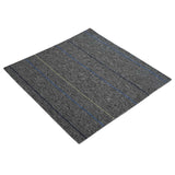 Vidaxl vloertegel midden grijs met strepen 50 x 50 cm 36 st