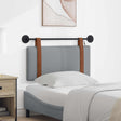 Vidaxl hangend hoofdbord met led-verlichting lichtgrijs antiek pu