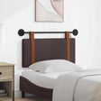 Vidaxl hangend hoofdbord met led-verlichting donkerbruin antiek pu