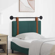 Vidaxl hangend hoofdbord met led-verlichting donkergroen antiek pu