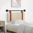 Vidaxl hangend hoofdbord met led-verlichting crèmekleurig antiek pu