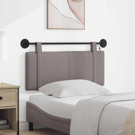 Vidaxl hangend hoofdbord taupe stof