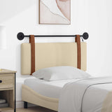 Vidaxl hangend hoofdbord met led-verlichting crèmekleurig antiek pu