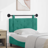Vidaxl hangend hoofdbord met led-verlichting turquoise fluweel