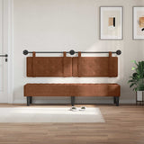 Vidaxl hangend hoofdbord bruin antiek pu