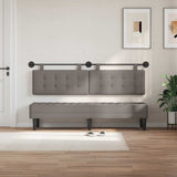 Vidaxl hangend hoofdbord taupe stof