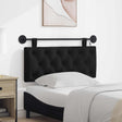 Vidaxl hangend hoofdbord met led-verlichting zwart stof