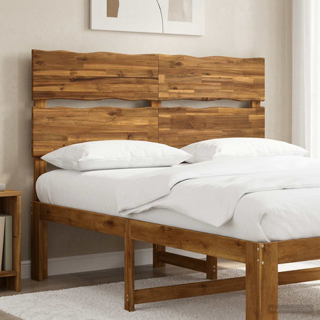 Vidaxl live edge hoofdbord rostock naturel 140 cm massief acaciahout
