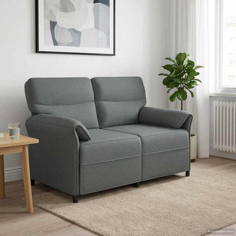 Vidaxl bank 100% polyester metalen frame mdf, multiplex