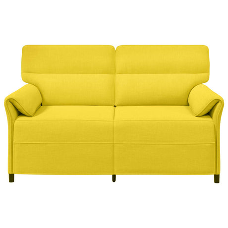 Vidaxl bank 100% polyester metalen frame mdf, multiplex