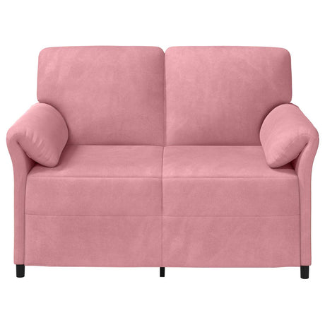 Vidaxl 2-zits sofa roze 138 x 83 x 95 cm fluweel