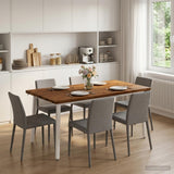 Vidaxl vierkante eettafel 160 x 70 x 75 cm massief acaciahout naturel