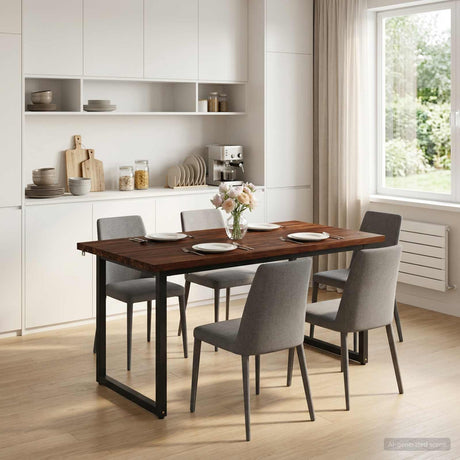 Vidaxl vierkante eettafel 160 x 70 x 75 cm massief acaciahout