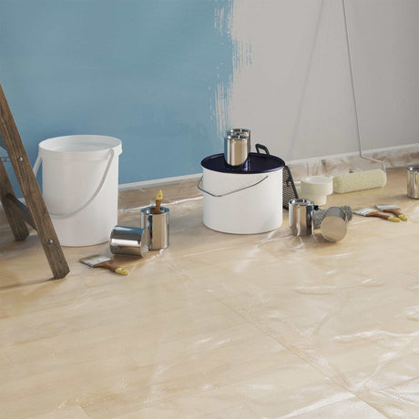 Vidaxl stofdoek met plakband 6 st doorzichtig 240 x 2000 cm hdpe