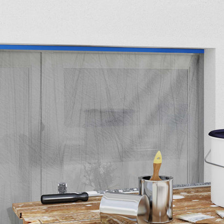 Vidaxl maskerende film met tape 12 st transparant en blauw