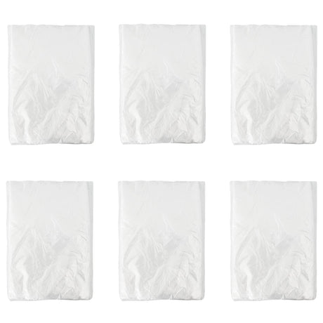 Vidaxl stof sheet 6 st transparant 400 x 500 cm hdpe