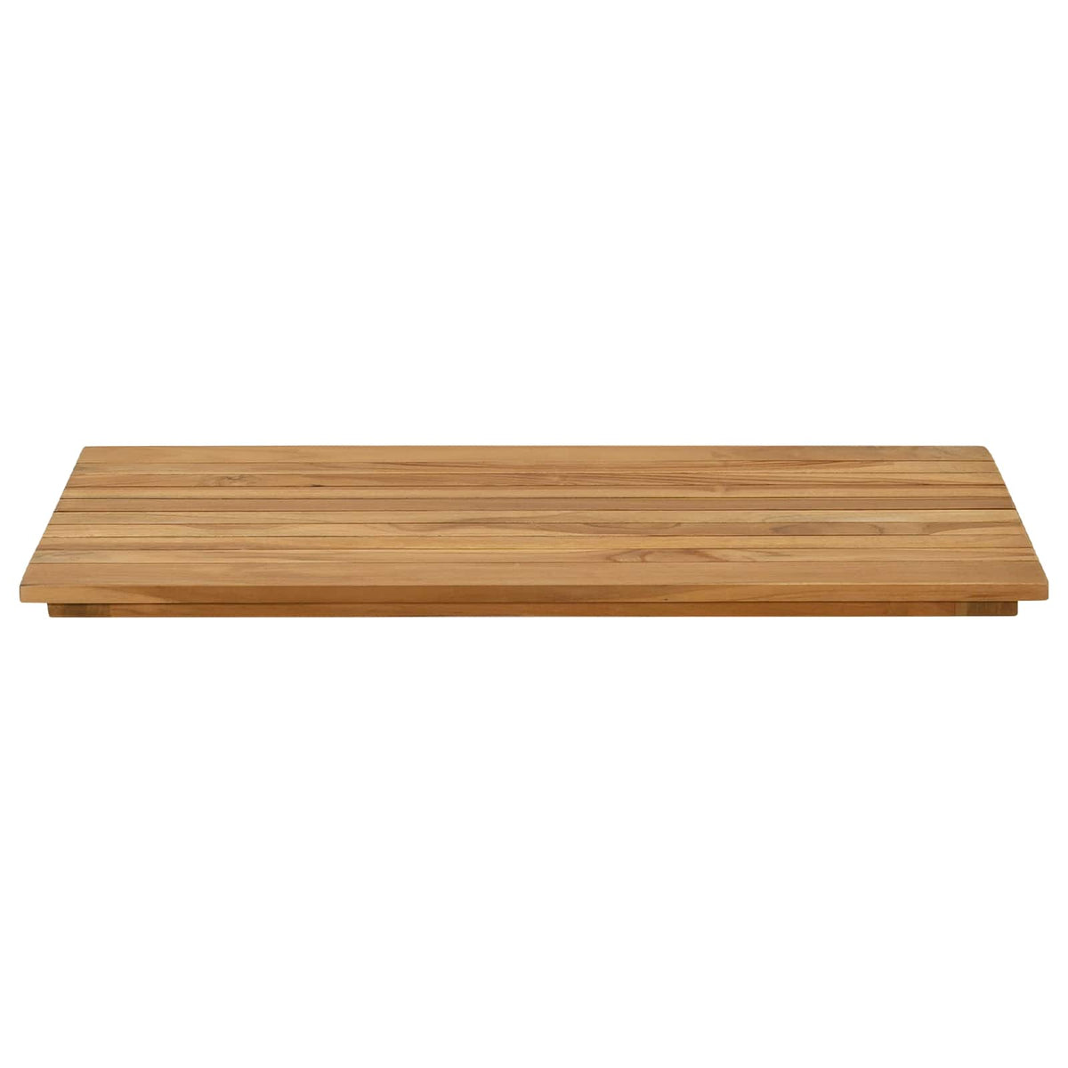 Vidaxl tafelblad 80 x 40 x 3,5 cm rechthoekig massief teakhout naturel