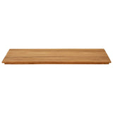 Vidaxl tafelblad 110 x 55 x 3,5 cm rechthoekig massief teakhout
