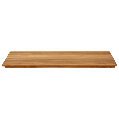 Vidaxl tafelblad 110 x 55 x 3,5 cm rechthoekig massief teakhout