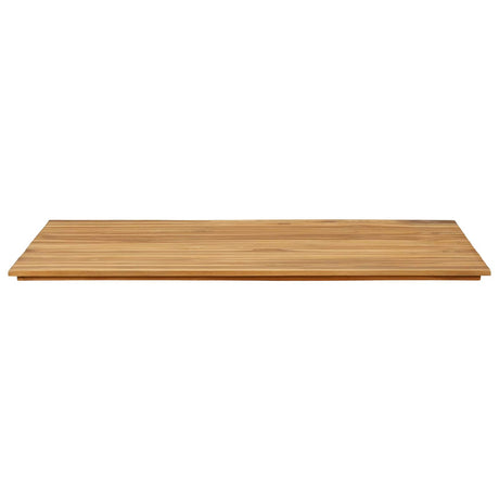 Vidaxl tafelblad 120 x 70 x 3,5 cm rechthoekig massief teakhout