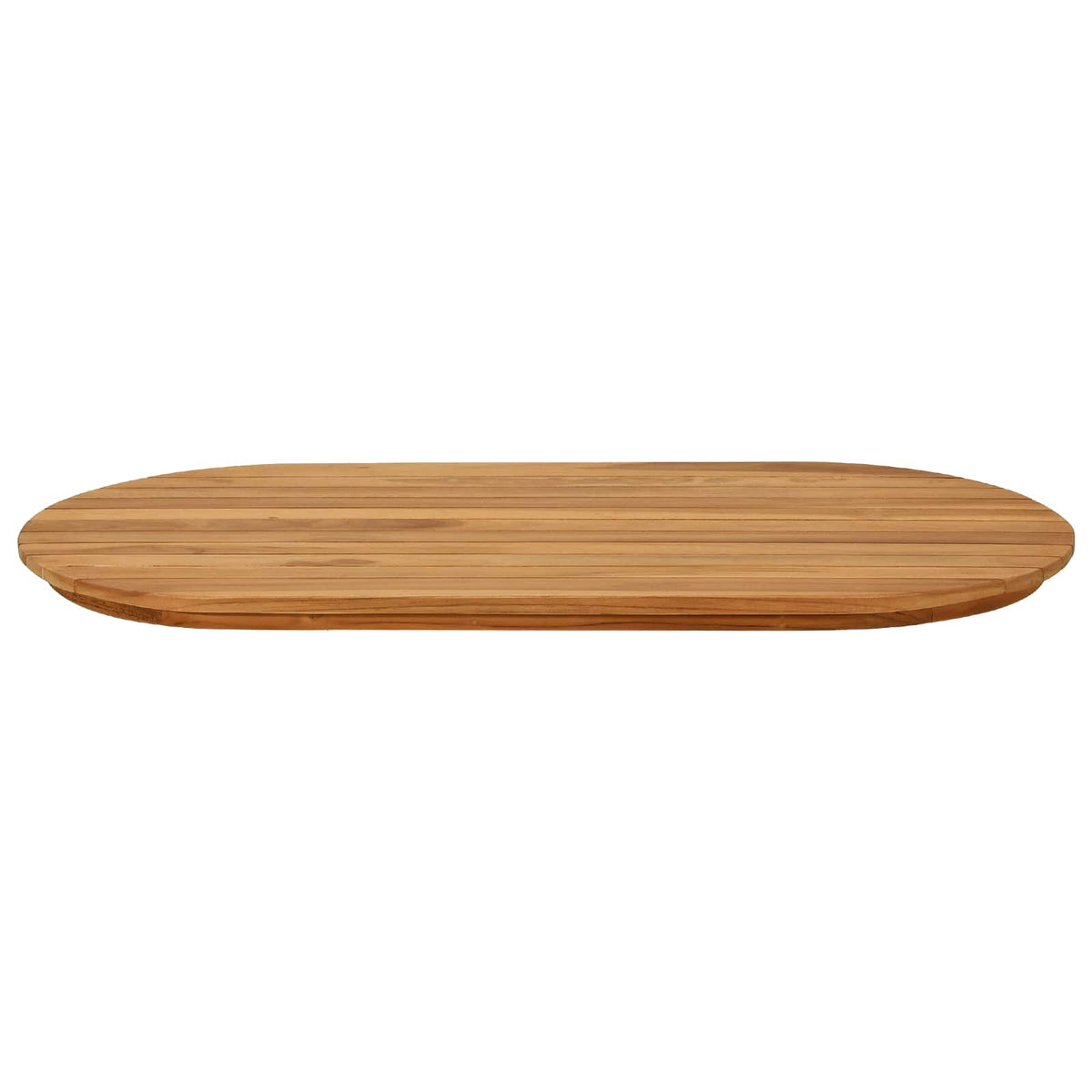 Vidaxl tafelblad 90 x 45 x 3,5 cm ovaal massief teakhout naturel
