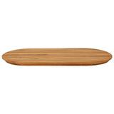 Vidaxl tafelblad 90 x 45 x 3,5 cm ovaal massief teakhout naturel