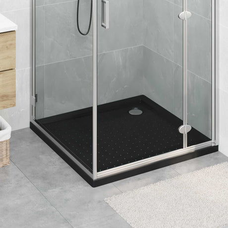 Vidaxl douche basis tray met dots 90 x 90 x 4 cm abs zwart