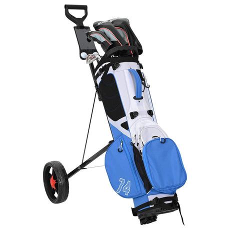 Vidaxl golf trolley zwart ijzer opvouwbaar
