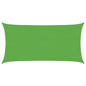 Vidaxl zonneschaduwzeil rechthoekig 2,5 x 6 m hdpe lichtgroen