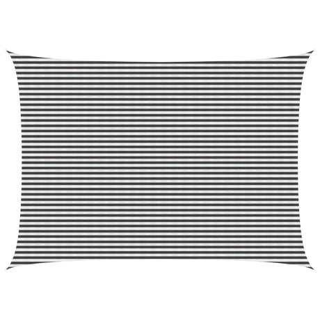 Vidaxl zonneschaduwzeil rechthoekig 5 x 6 m hdpe antraciet en wit