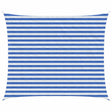 Vidaxl zonneschaduwzeil 2,5 x 3 m hdpe rechthoekig blauw en wit