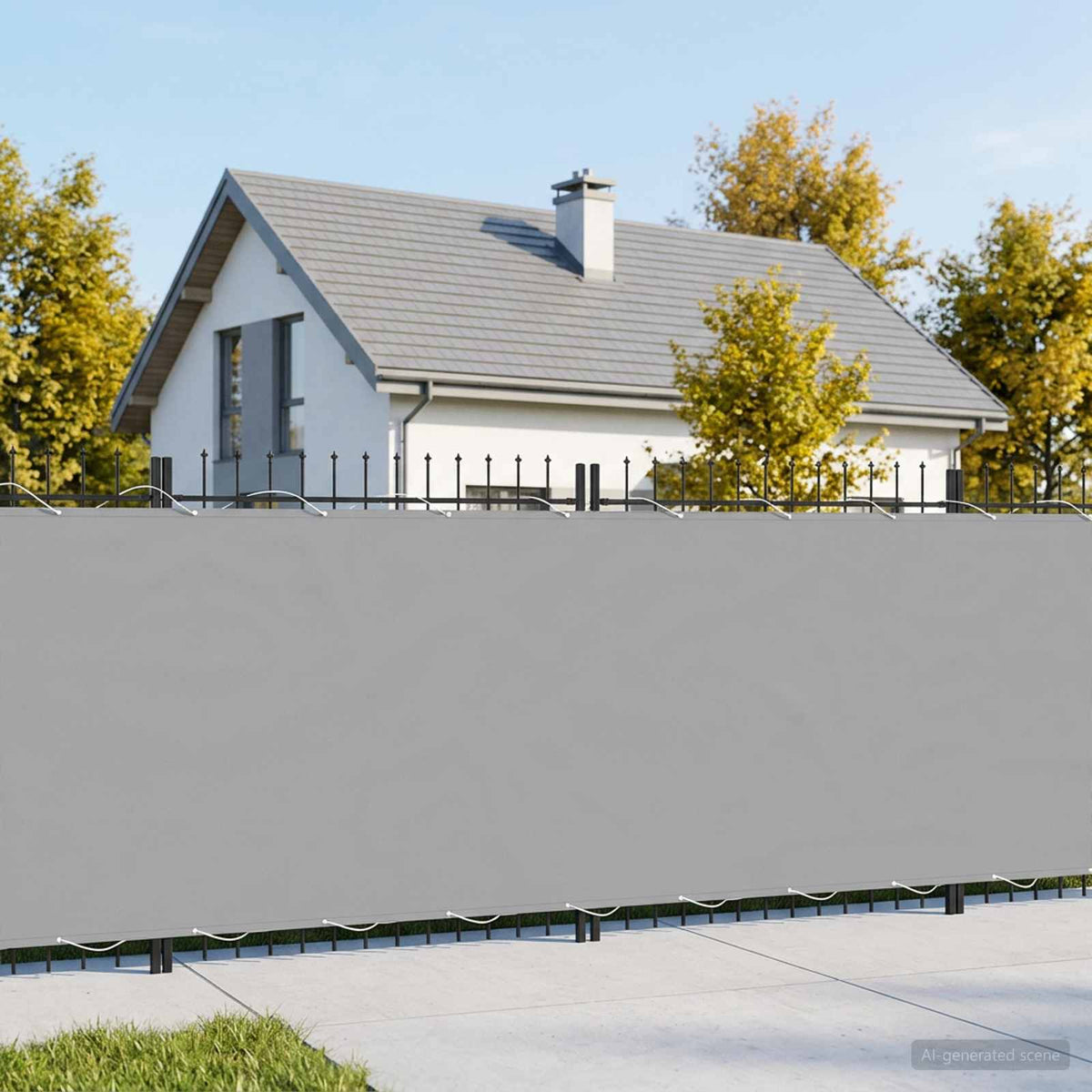 Vidaxl balkon privacy scherm 150 x 300 cm stof met pu-coating