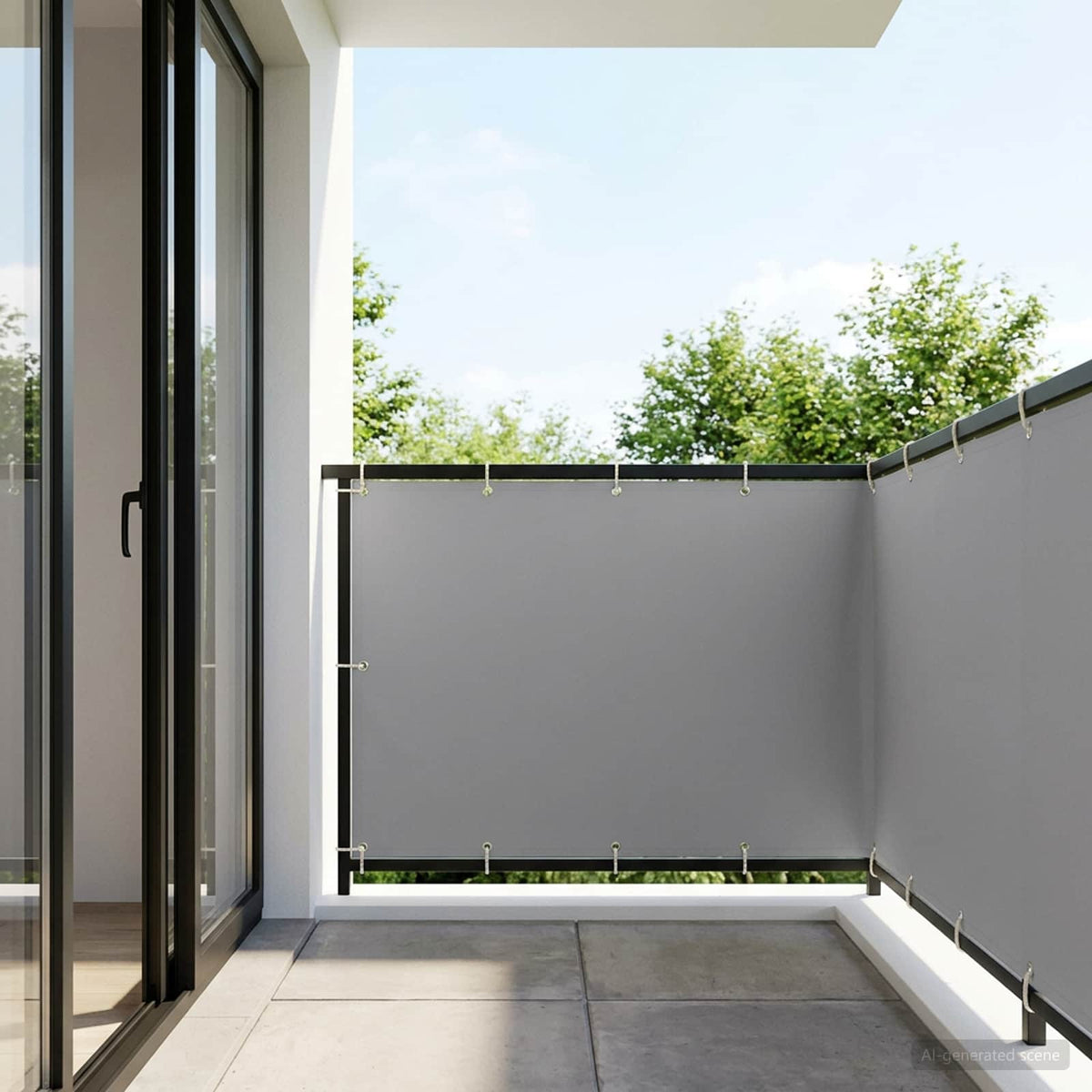 Vidaxl balkon privacy scherm 150 x 300 cm stof met pu-coating