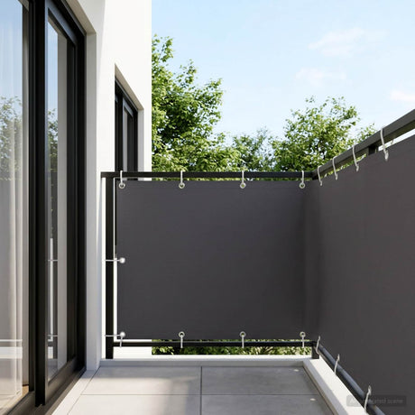 Vidaxl balkon privacy scherm 150 x 500 cm stof met pu-coating