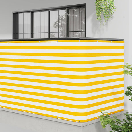 Vidaxl balkon privacy scherm 150 x 600 cm stof met pu-coating
