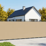 Vidaxl balkon privacy scherm 150 x 500 cm stof met pu-coating beige